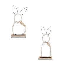 40030226S Small Beaded Bunny Sitters