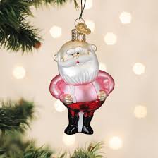 44213 Santa in Suspenders Ornament - OWC