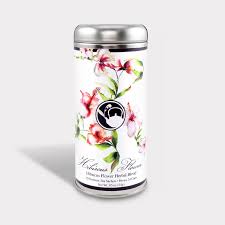 Tall Silver Tea Tin - Hibiscus Flower Tea