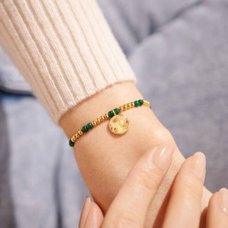 A Little "May Birthstone Gold Bracelet