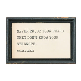 Wood Framed Wall Decor with Saying