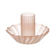 Glass Candle Holder - Pink