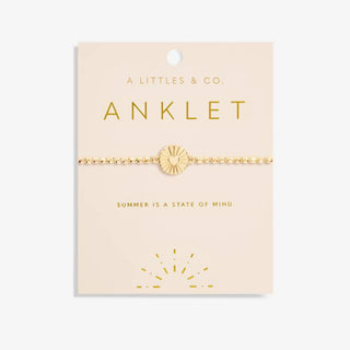 A Little Gold Heart Anklet