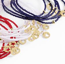 Hope Classic White Star Small Gold Disc Bracelet