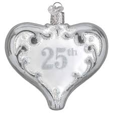 30055 25th Anniversary Heart Orn.