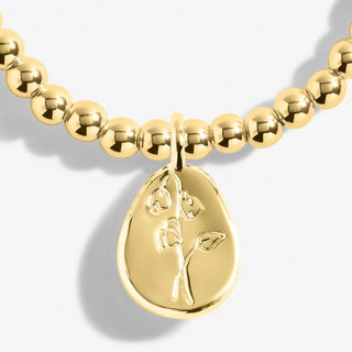 A Little Birth Flower "May" Lily of the Valley Bracelet Gold