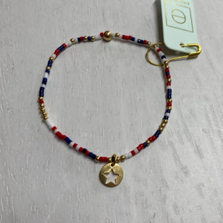 Hope Unwritten Firecracker Star Small Gold Disc Bracelet