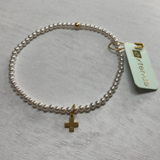 Extends - Signature Cross Pearl 3mm Bracelet