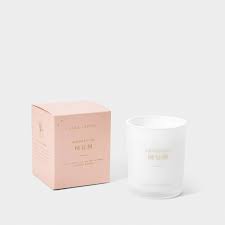 Sentiment Candle - Wonderful Mom - Dusty Pink