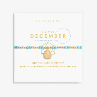 A Little "December" Birthstone Bracelet Gold