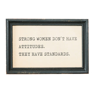 Wood Framed Wall Decor with Saying