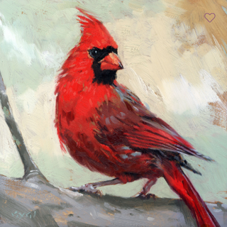 Cardinal 5x5 Giclee Wall Art - 200-Z-0505A