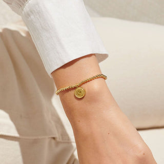 A Little "40th Birthday" Gold Bracelet in Gold-Tone plating