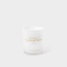 Christmas Candle - With Love At Christmas - White