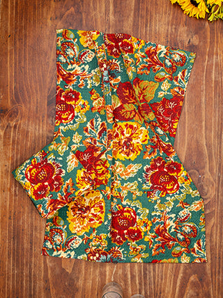 Pomegranate Teal Tea Towel