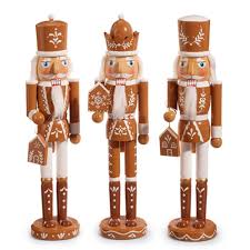 Gingerbread Nutcracker 15.5" assort.