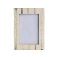 Storied Home 4 in. x 6 in. Cream and Gold Picture Frame