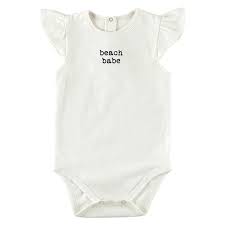 Onesie Snapshirt Ruffle Beach Babe