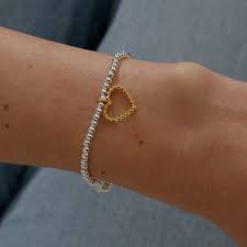 A Little "Love and Strength" Silver Bracelet