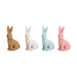 Colorful Wicker Style Decor Bunny