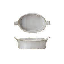 Stoneware Mini Baker 7oz w/ Handles - DF9826