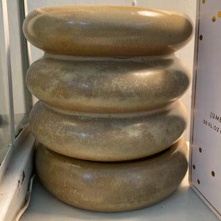 DF6330 butterscotch ribbed planter set