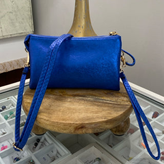 MO13-BLAGT Riley Crossbody/Wristlet - Blue Agate