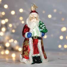 40259 Golden Santa Orn
