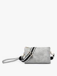 Izzy Crossbody Glossy Gray