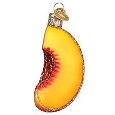 28132 Peach Slice Orn
