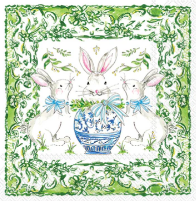 Easter Bunnies Cocktail Napkin