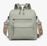 Amelia Convertible Backpack w/ Guitar strap - Light Sage