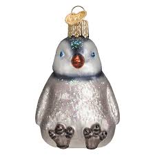 16143 Sitting Penguin Chick Ornament - OWC