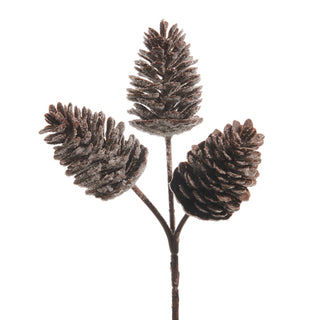 Iced Pinecone Pick 12"