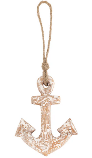 Whitewash Hanging Anchor - Small