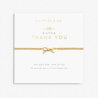 A Little "Thank You" Gold Bracelet