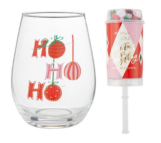Wineglass & Popper Gift Set - Christmas is Everything