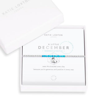 A Little "December" Birthstone Bracelet Silver