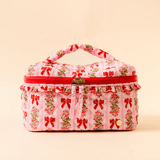 Darling Effect - Glam & Go Quilted Cosmetic Bag - Oh So Merry