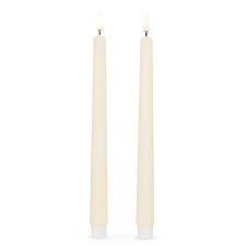 White Taper Candles 12.5"