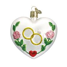 30013 Wedding Heart Orn.