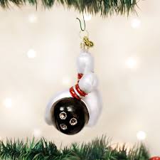 44024 Bowling Ball And Pins Orn
