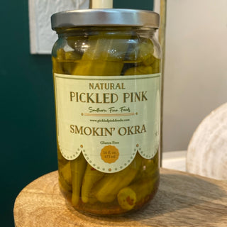 Pickled Pink Smokin’ okra