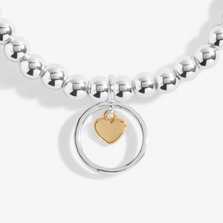 A Little "Lucky to Have a Mom Like You" Gold Bracelet