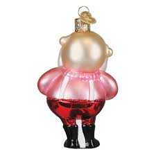 44213 Santa in Suspenders Ornament - OWC