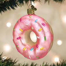 32481 Pink Sprinkles Donut Ornament - OWC