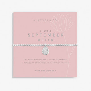 A Little "September" Aster Birth Flower Bracelet