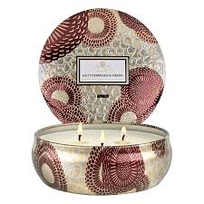 Gilt Pomander & Hinoki 3 wick Tin