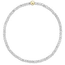 Classic Silver Faceted Hemetite 2mm Bracelet