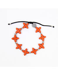Grounded In Faith Bracelet Gold/Orange